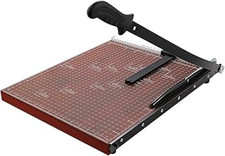 USCutter Guillotine Paper Cutter with Wood Base – Cuts Paper, Photos, Cardstock, Adhesive Vinyl & HTV Sheets (14in X 20in (A3))