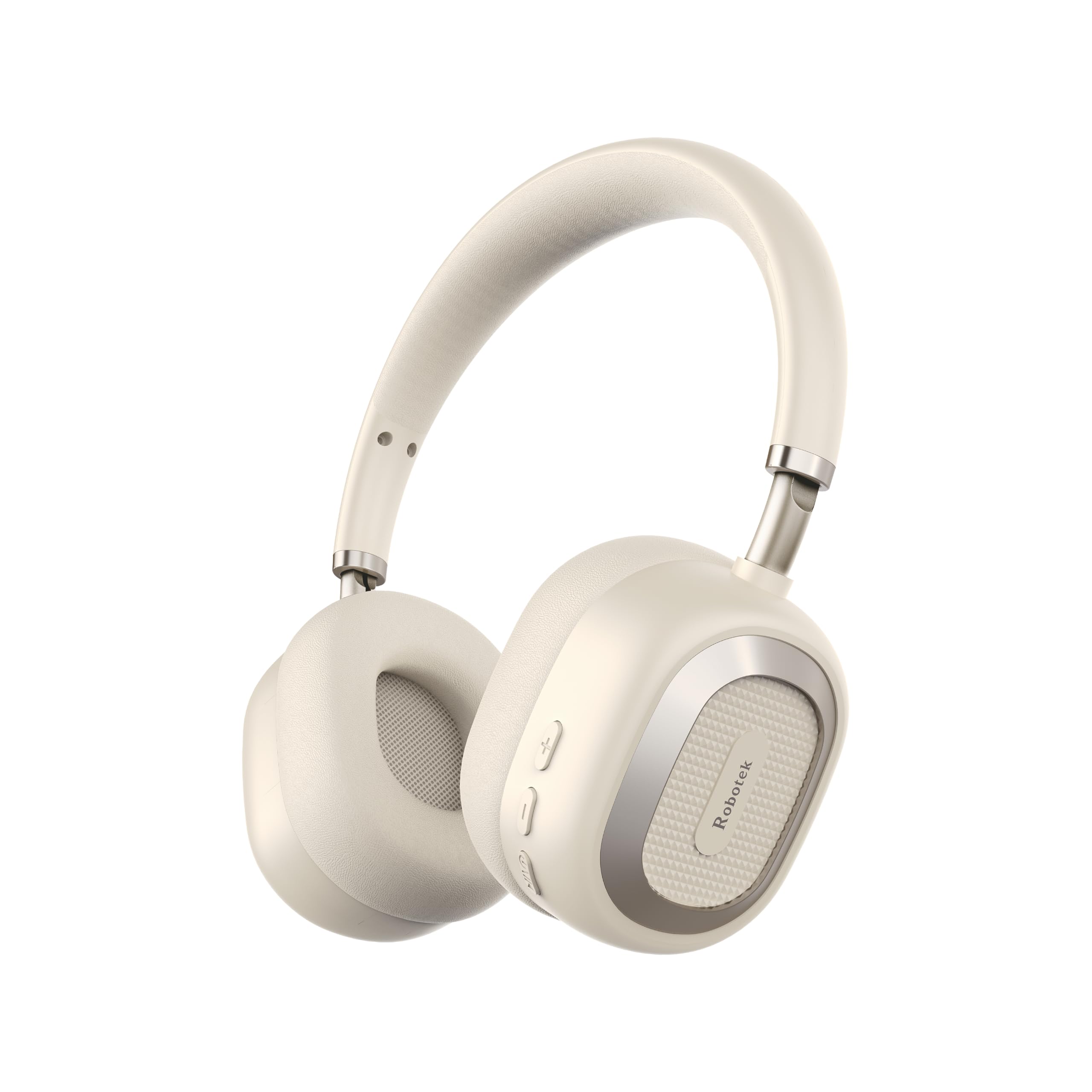 Robotek Groovify Bluetooth Headphones, Powerful Bass Stereo Sound, Noise-Isolating Over-Ear Headset with Mic & Extended Playtime | 15 Hrs Playback time (Apricot)-picture-35