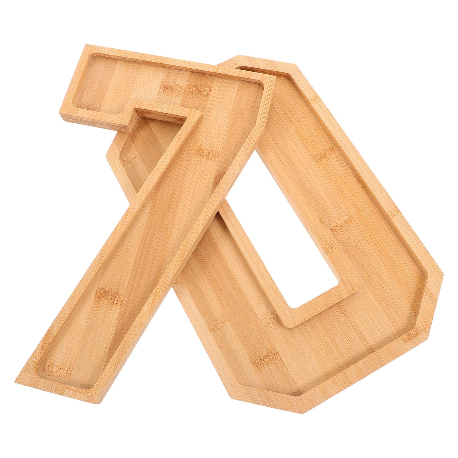 Plateau à Fruits Numéroté 70 en Bois 2 Pièces Grand Format Robuste pour Présents Gourmands et Présentation Plateau de Charcuterie