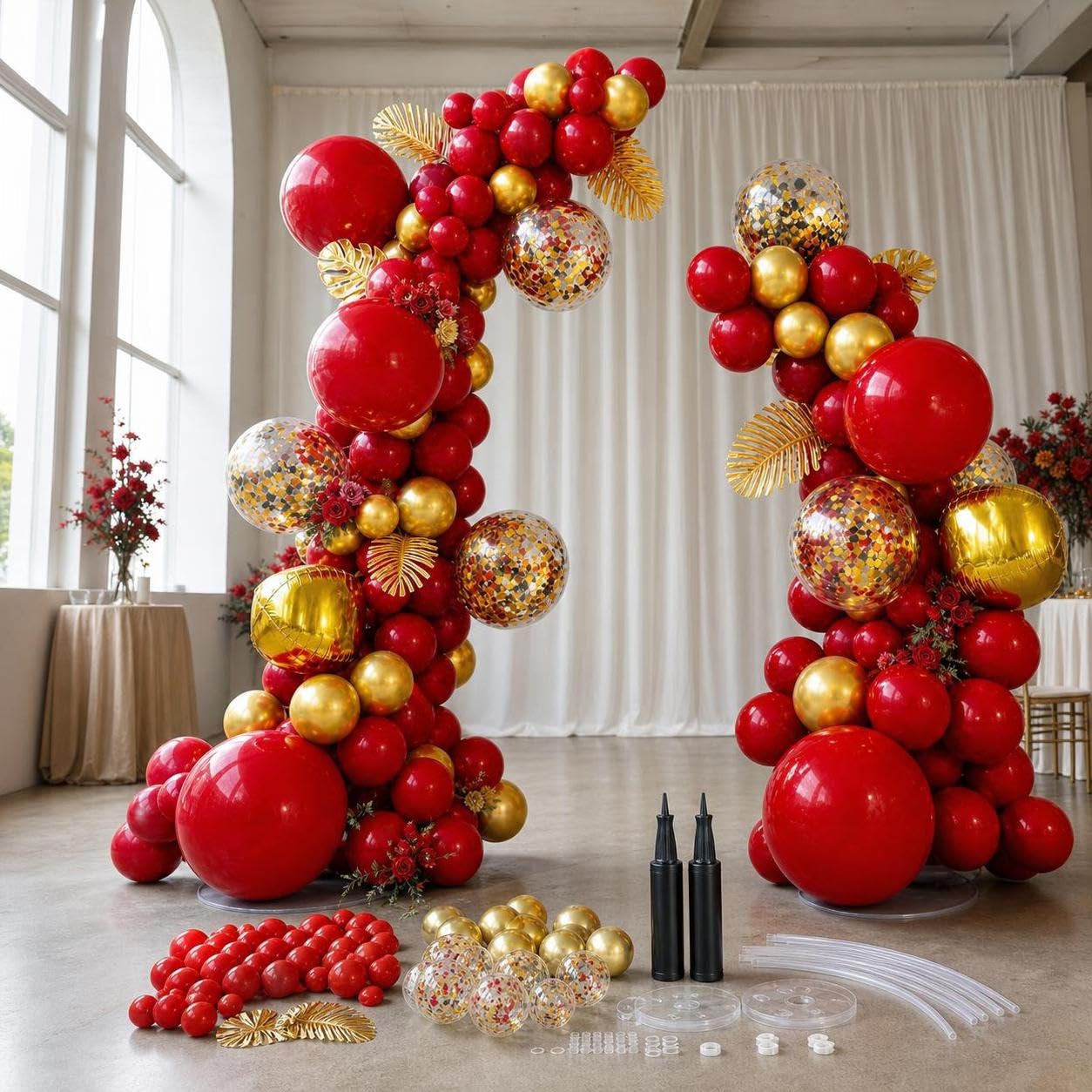Ballon-Set, Freistehend, Verschiedene Ballongrößen, Komplettes Ballon, Festliche Anlässe, Für Schaufensterdekorateure , style to 2