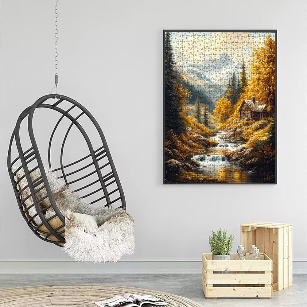 Puzzle 3000 Pezzi, Villaggio Stream 3D Puzzle per Adulti Impegnativo, Educa Puzzles Artistico, Divertente E Stimolante Puzzles Decorativo per La Famiglia, Regalo e Decorazione Pareti DX0YL6-934