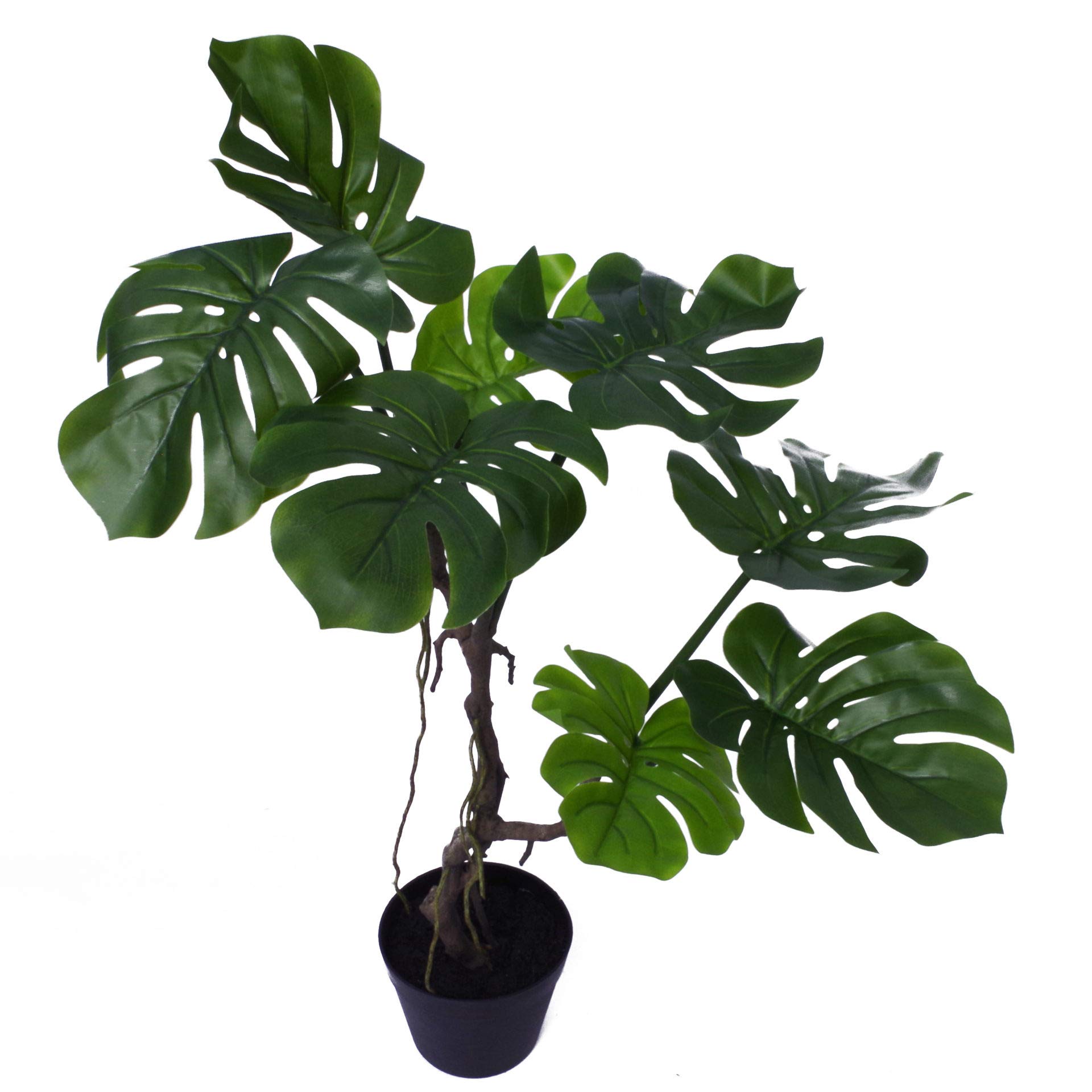 Leaf LEAF-7539 70cm Artificial Twisted Stem Plant, Monstera Vine