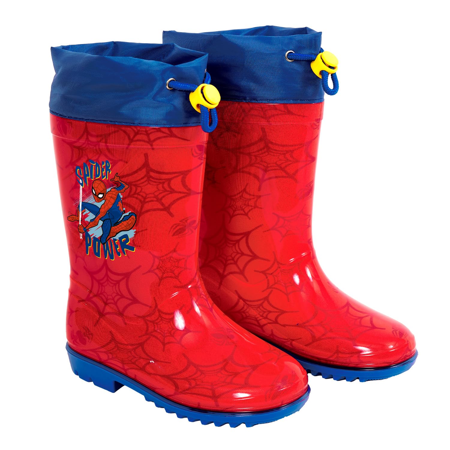 PERLETTI Stivali Pioggia Bambini Uomo Ragno Rossi - Stivaletti Impermeabili Spider  Man con Bordo Azzurro - Galosce Bambino Spiderman con Suola Antiscivolo e  Chiusura a Coulisse (Rosso, 24/25 EU) : Amazon.it: Moda