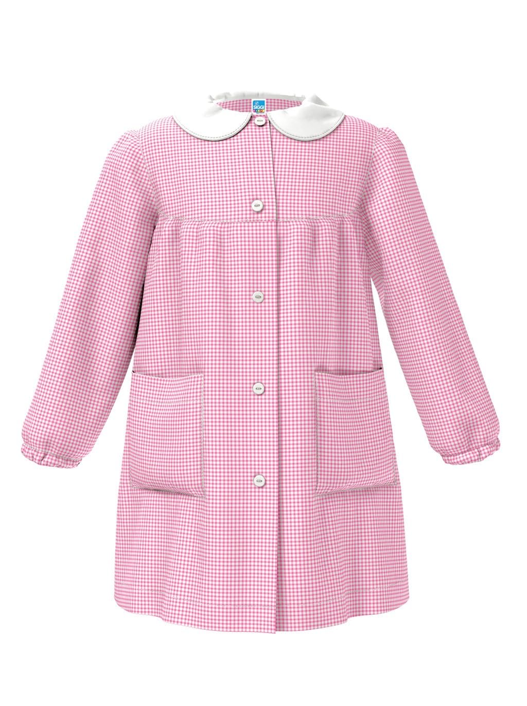 siggi Children's Apron Kindergarten Years Child Girl School Children's Aprons White Pink Blue Girl Boy Apron Sleeves Painting Nursing Nest Sleeve Teacher Cotton Aprons, pink, 5 Years