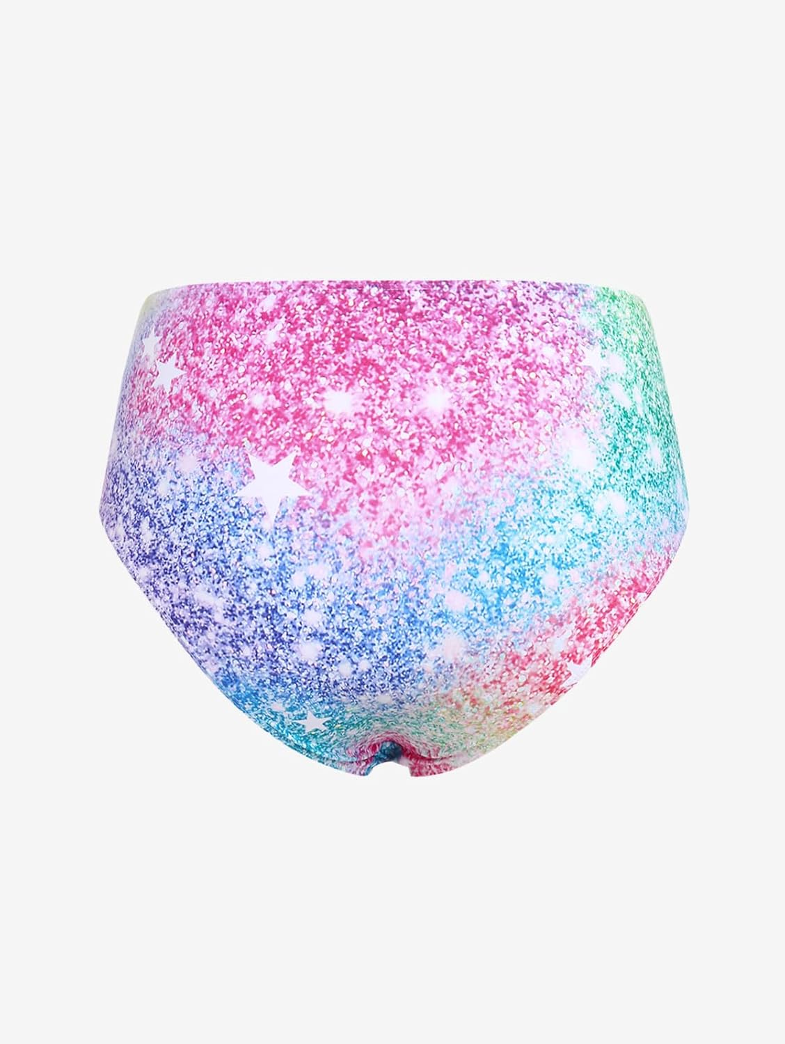 ROSE GAL Women Plus Size 3 Piece Tankini Swimsuit Glitter Stars Tribal Bikini Set with Handkerchief Skirt Bathing Suit