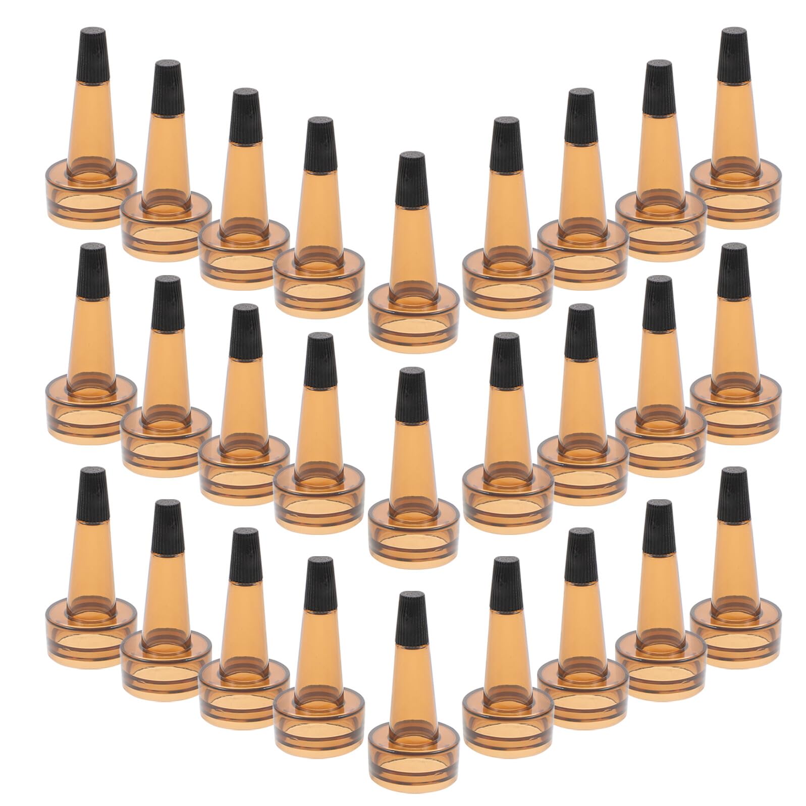 100 Pezzi Tappi Contagocce in Pvc per Flaconi e Tubi Morbidi, Filettatura 20mm, Sigillanti e Versatili per Laboratorio e Ambienti di Bellezza