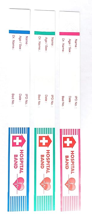 Paper Combines Patient Identification Bands Blue 1000