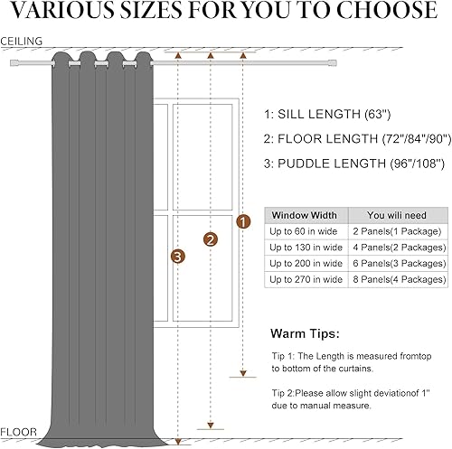 Miniatura 8 de Guibaf Cortinas opacas de terciopelo morado oscuro de 72 pulgadas de largo, con ojales, para dormitorio, bloqueo de luz, aislamiento térmico, juego