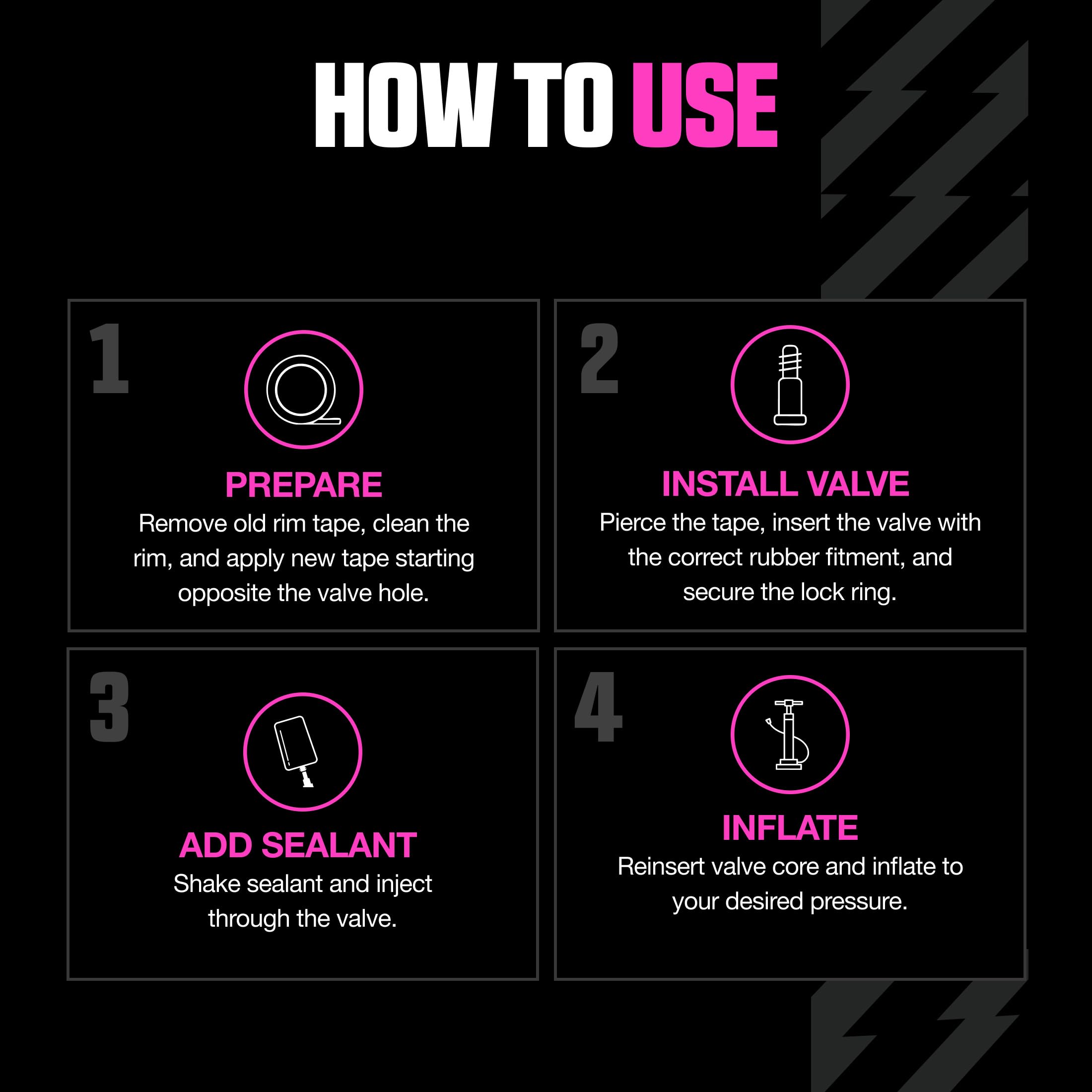 Muc Off Ultimate Tubeless Kit Setup-Kit Für Tubeless-Ready Fahrräder, X-Country - Enthält Felgenband, Fahrrad Flickzeug, Tubeless Ventile und Reifendichtmittel