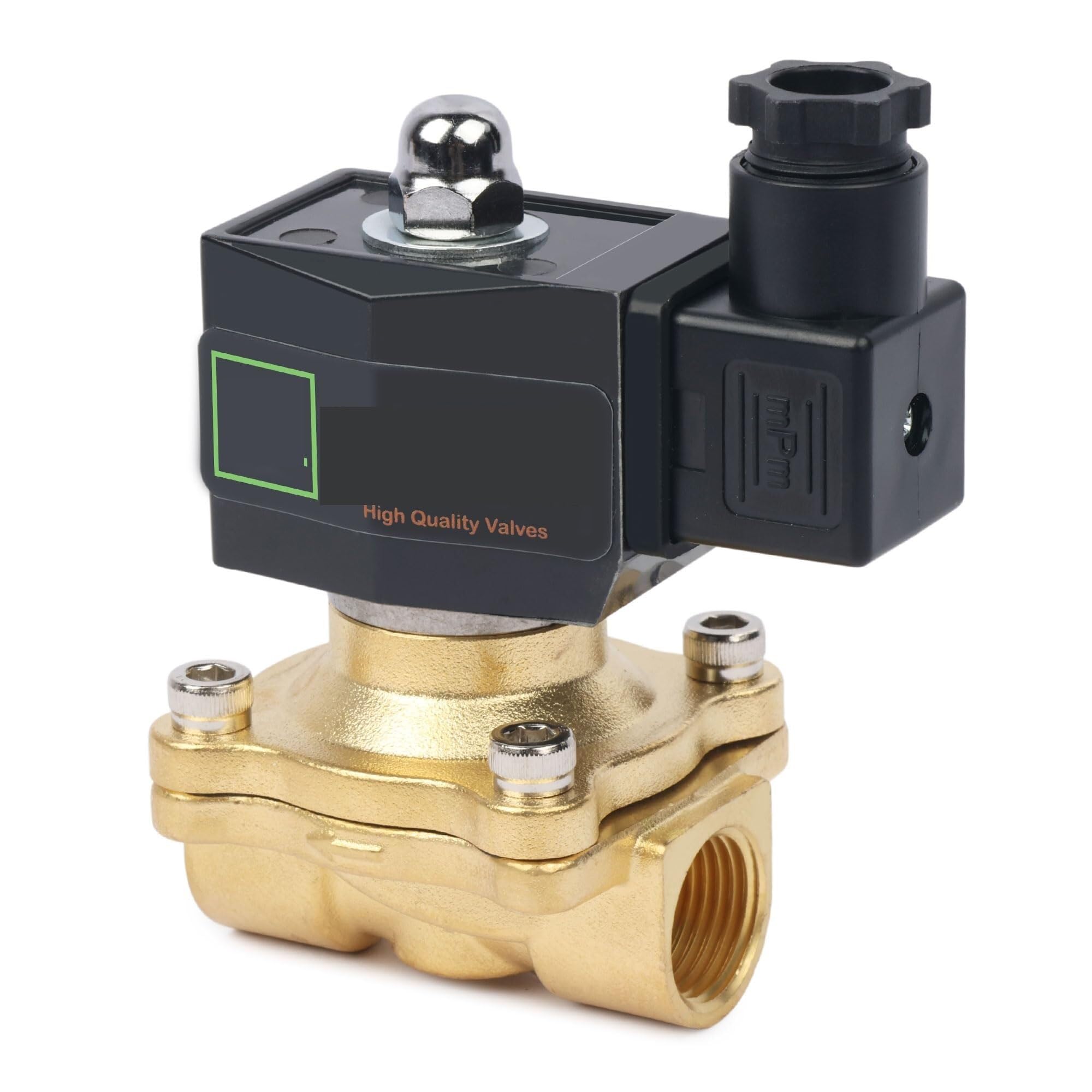 Électrovanne 12V CC laiton normalement fermée vanne eau air carburant