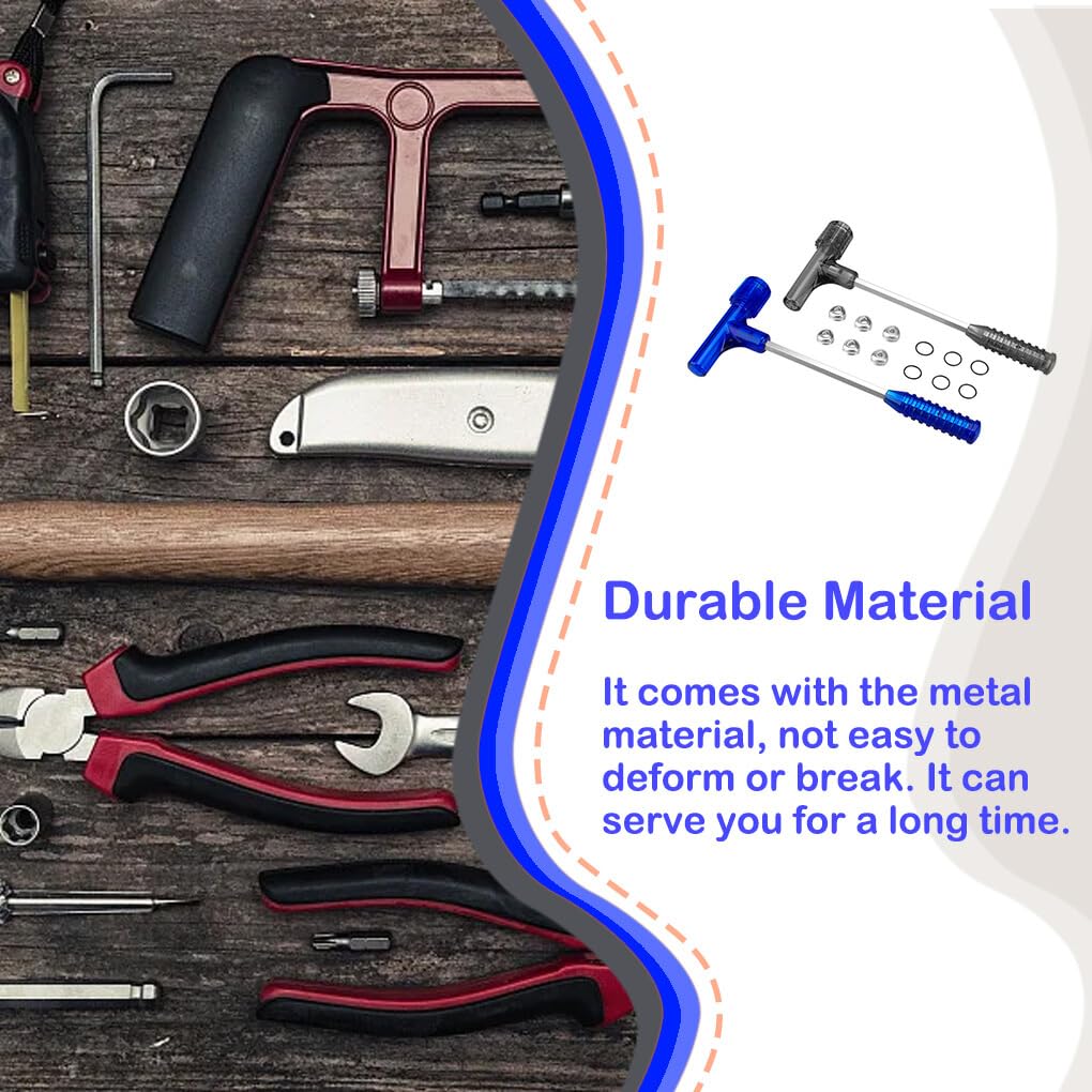 IOIUSKKU Martillo extractor de balas de impacto con tres juegos, herramienta manual de seguridad, agarre cómodo, taller de reparación multifuncional de resistencia, Azul