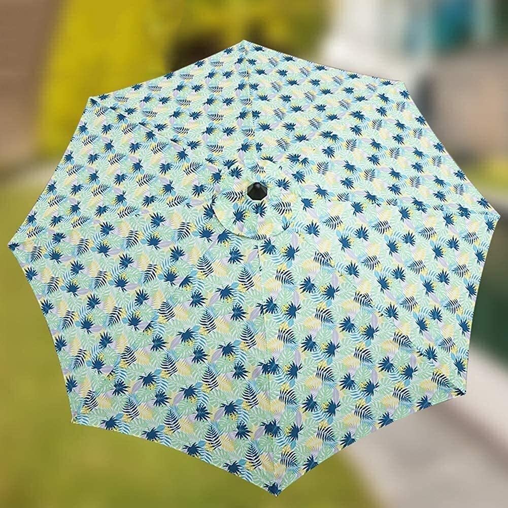 Parasols de marché décalés pour terrasse extérieure Parasols de Jardin extérieurs 9' Parasols Parasol de Plage de qualité supérieure côté Piscine, Parasol de Table de Jardin extérieur avec 8