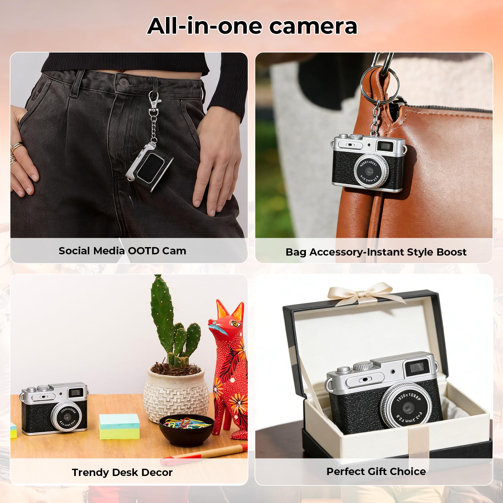 Amazon.com : Mini Digital Camera 1080P HD - Keychain Small Camera