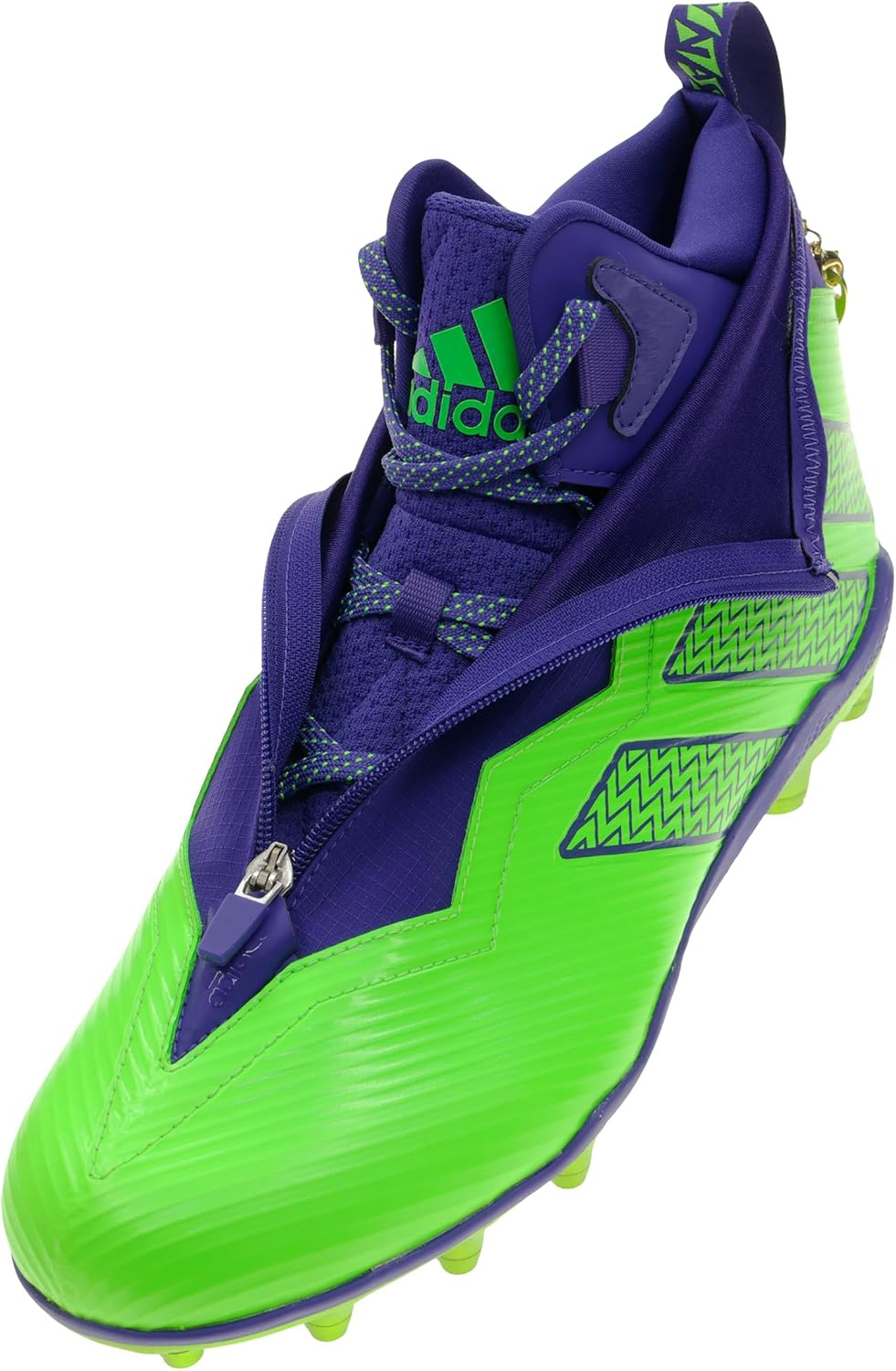 adidas Sm Nasty Ultra Men's Football Cleats, Color: Green/Puprle