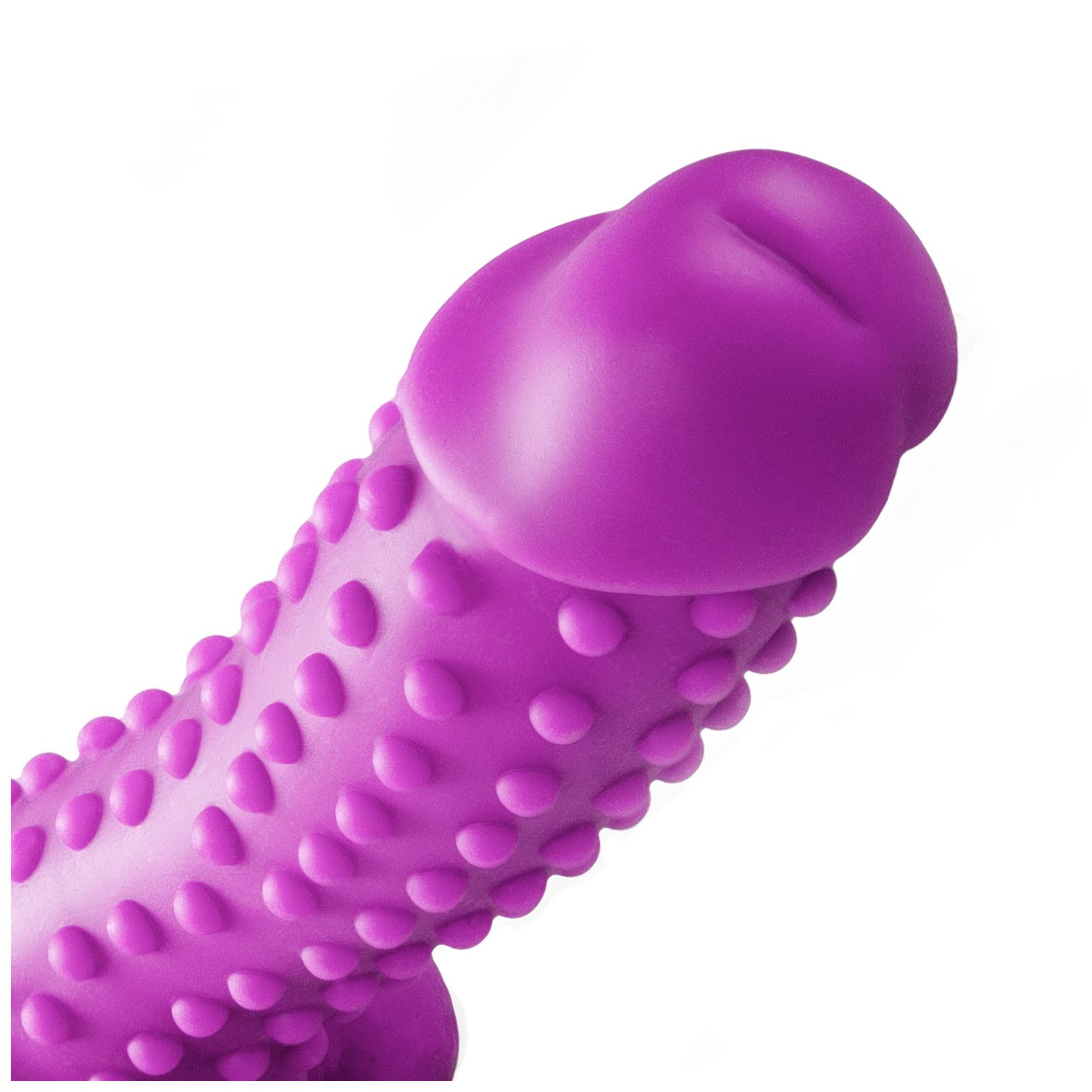 „CROCODILE“ Relistico dildo in SILICONE di 25,0 cm per sensazioni forti - La VENTOSA rende possibile la PERFETTA TENUTA SENZA MANI - Magic Wand Dildo per giochi sessuali anali e vaginali, Porpora
