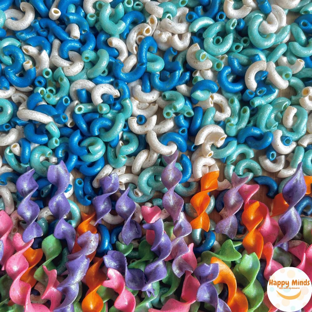 Ocean Sea Sensory Bin Filler (4 cups) | Hand-Dyed Pasta in Ocean Colors | Under the Sea Sensory Bin Filler