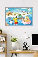 Vista 31 de Trends International Pokémon - Summer Wall Poster, 34L x 22.4W, Gold Framed Version