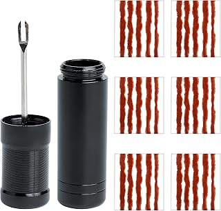 FISHSHOP Herramientas de Reparación de Neumáticos de Bicicleta Tubeless,Kit de Pinchazos de Neumáticos de Bicicleta con Tiras de Mechas Pinchazos de 30 Uds