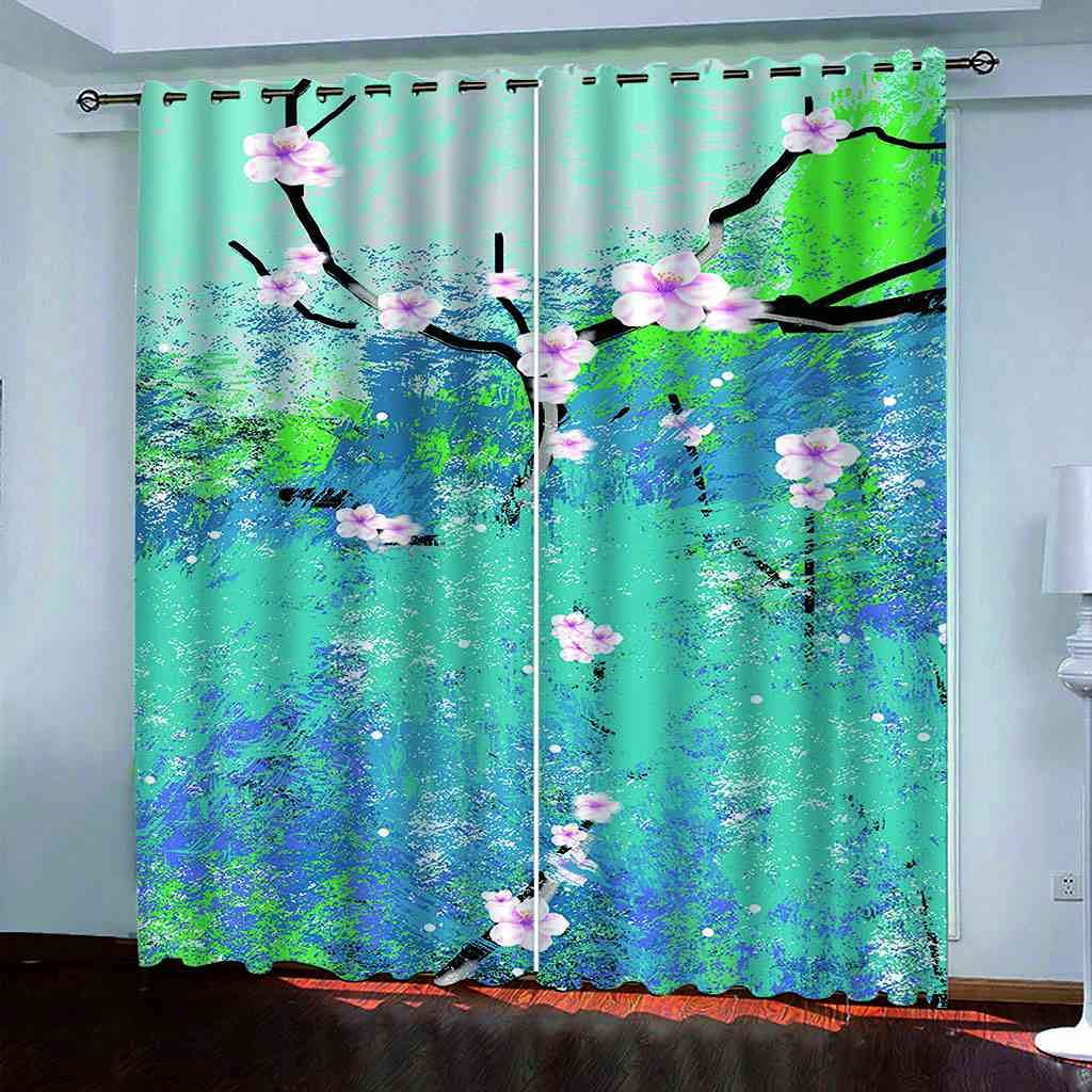 Rideaux occultants isolants oeillets polyester 140x160 cm à motif 3D prune abstrait moderne