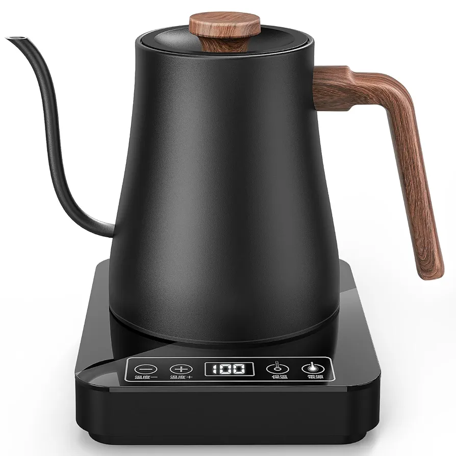 Amazon | Aliliy 電気ケトル コーヒー 1℃単位温度調整 0.8L 小型