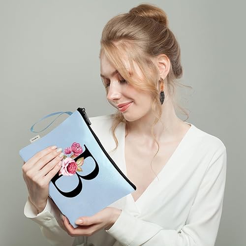 Vista 527 de Vavabox A-Z - Bolsa de maquillaje personalizada, regalos de cumpleaños para mujeres y madres, regalos para mejores amigas, bolsa de cosméticos