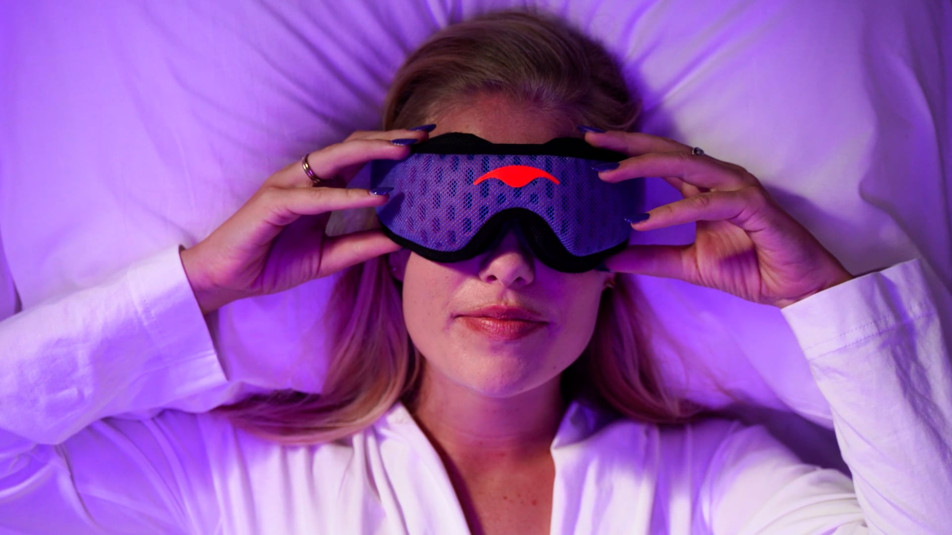 Manta Pro Sleep Mask - 100% Light Blocking Sleep Mask for Side Sleepers, Breathable and Comfortable, Spacious & Zero Pressure for Long Lashes, Perfect for Sleep/Travel/Nap/Shift Work