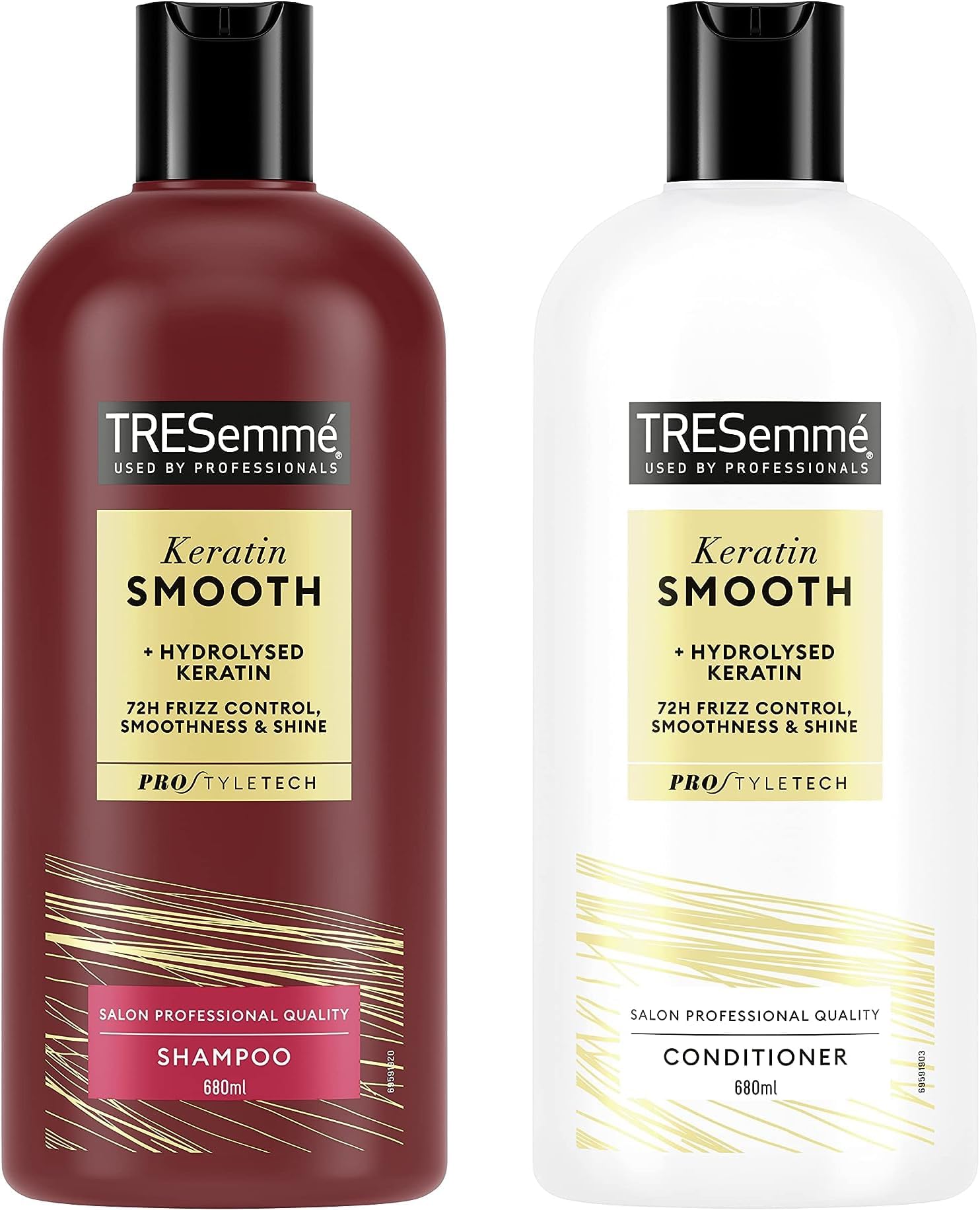Tresemme Keratin Smooth shampoo and conditioner 680ml each with a Tilly's and Teddy's branded hair scrunchie