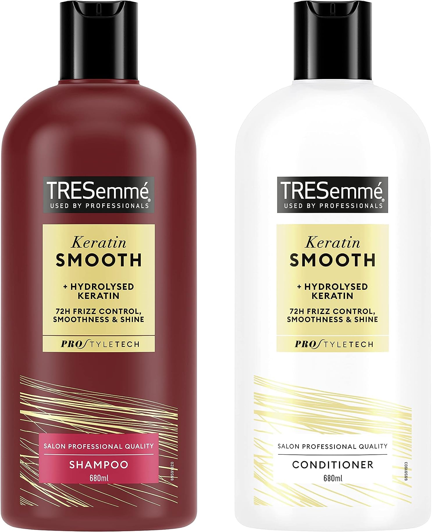 Tresemme Keratin Smooth shampoo and conditioner 680ml each with a Tilly's and Teddy's branded hair scrunchie