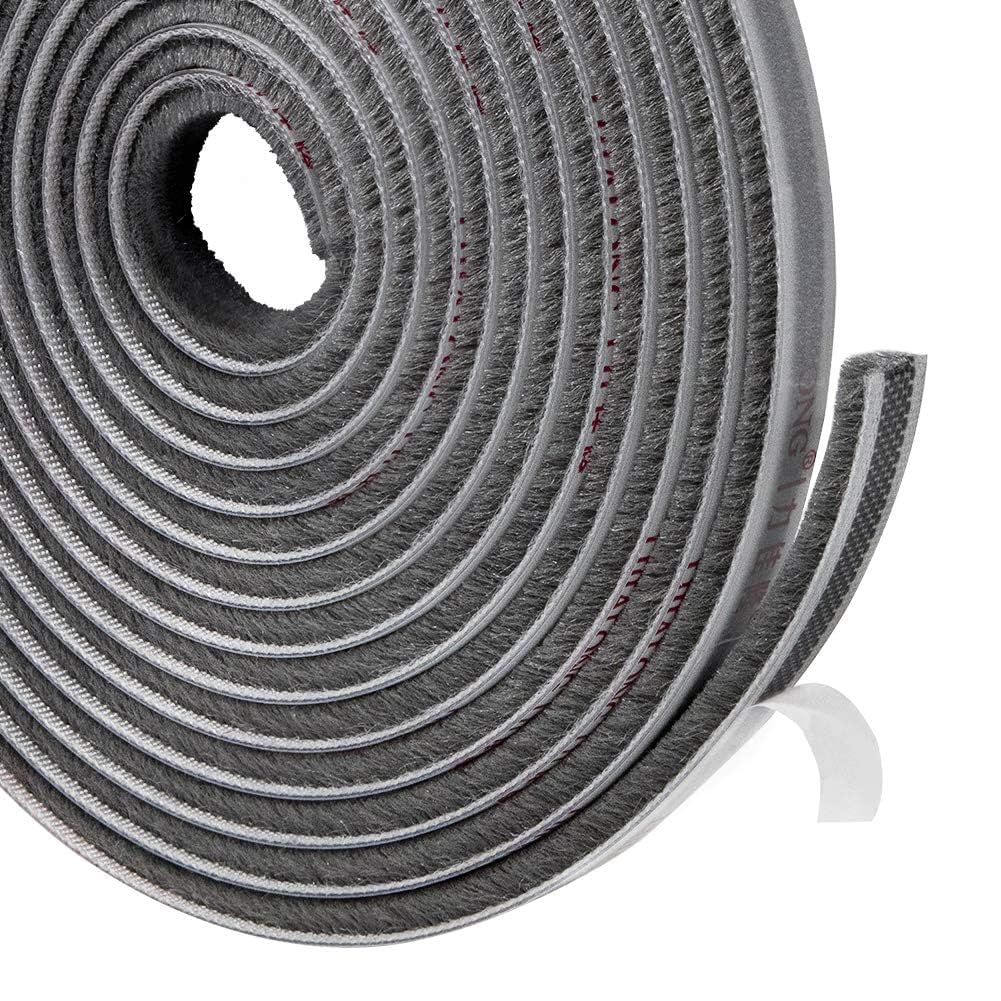 JAISVEE Soundproof Window Sealing Strips, Windproof Dustproof Window Frame Seal Self Adhesive Brush Strip, Sliding Window Seal, Sliding Door Seal Strip (5 Meter,Grey) (B0CZJ6GVD8) Amazon Price History, Amazon Price Tracker