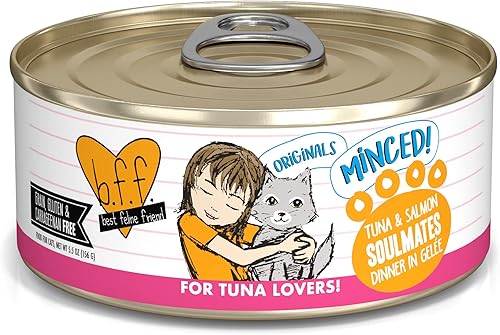 Weruva latas de comida húmeda para gatos sin granos y bolsas B.F.F. (Best Feline Friend) disponible en Yaxa Peru