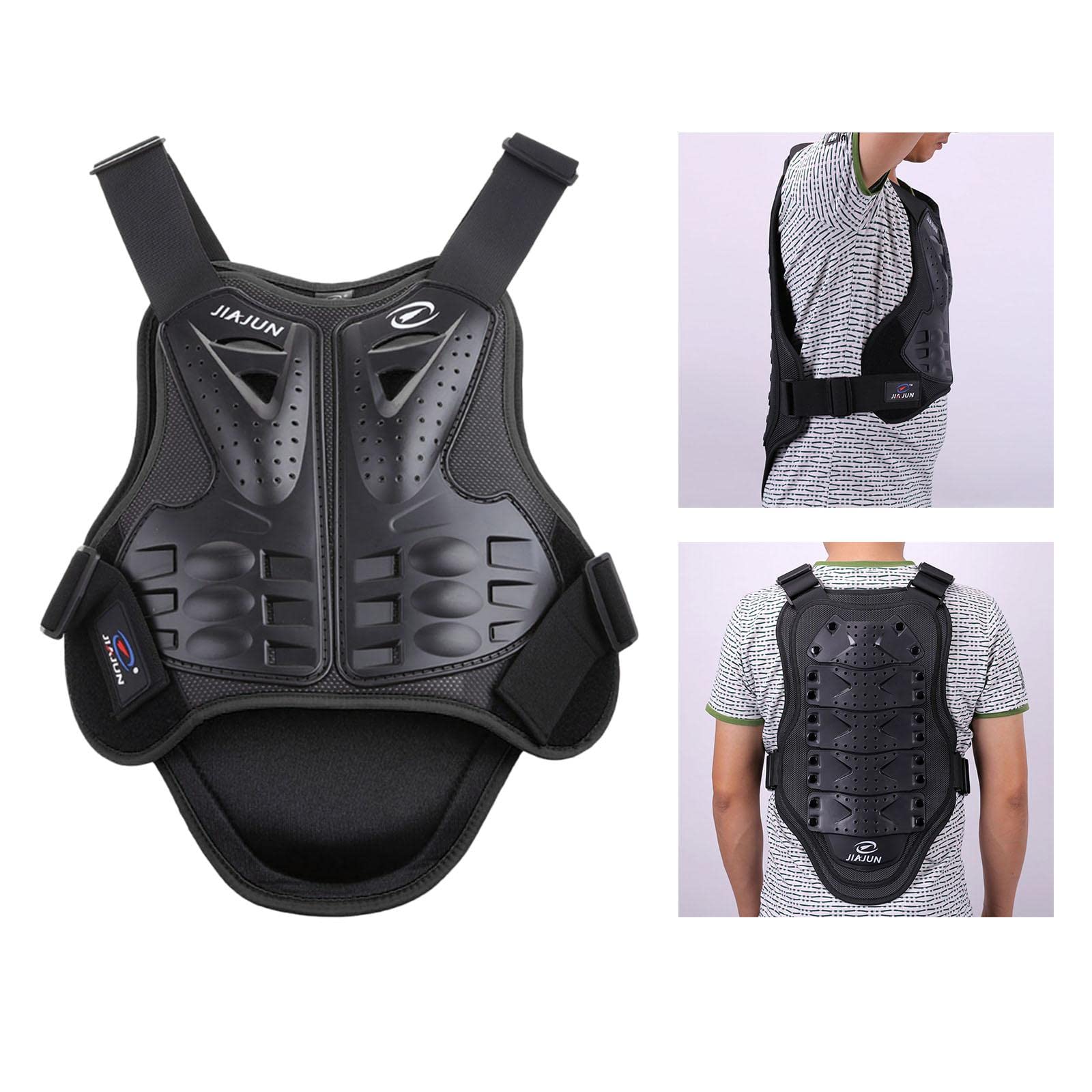 Gilet de Protection avec Plastron, Dorsale et Protection Réglables, en Matériau Léger et Respirant, Adapté Aux Hommes et Aux Femmes pour Le Motocross