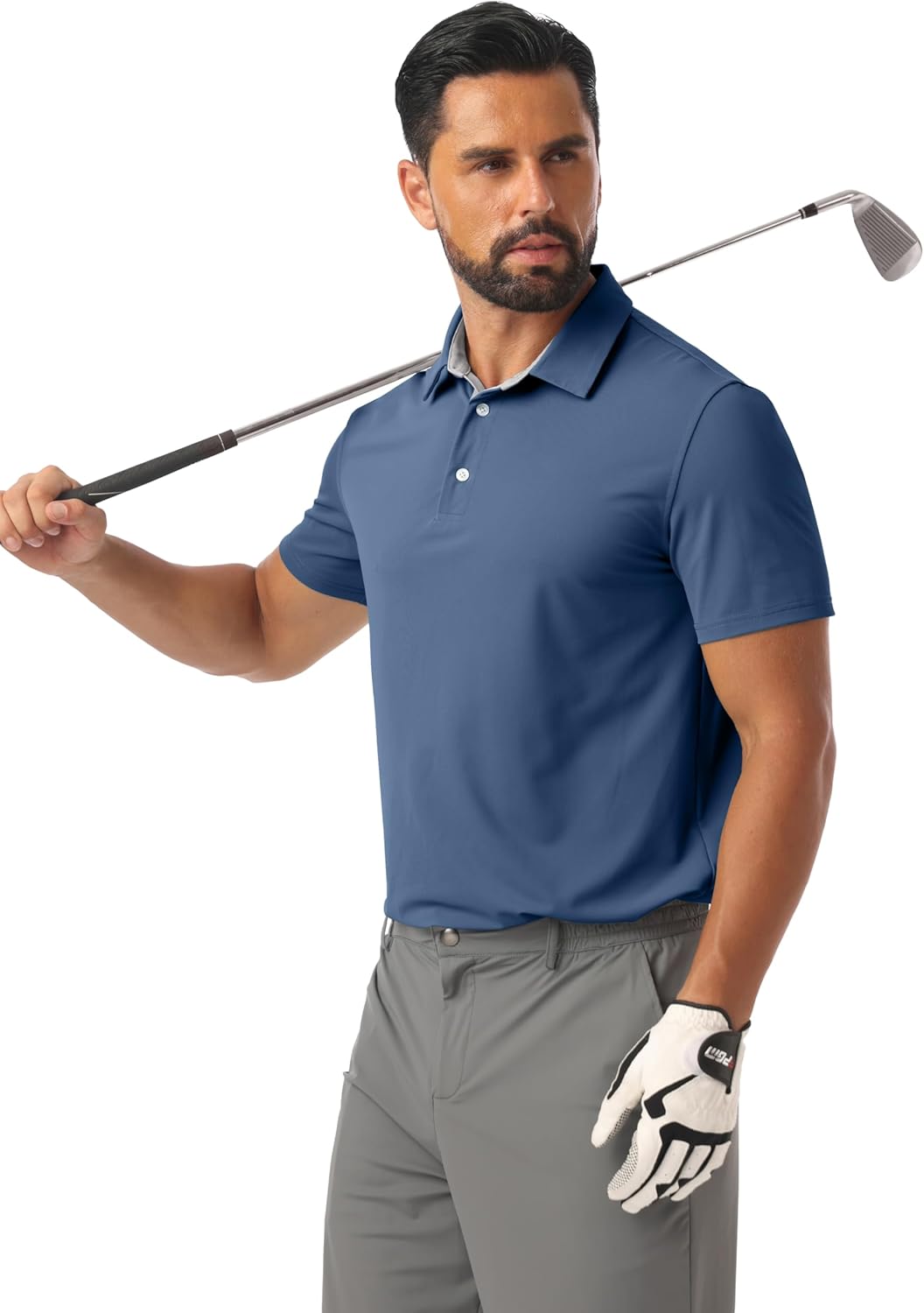 Sailwind Men's Golf Polo Shirt Quick Dry Moisture-Wicking Short Sleeve Performance Active Shirt - Image 2