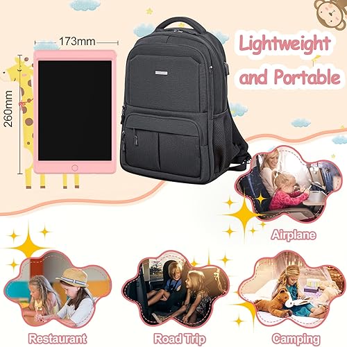 Miniatura 7 de TeinenRon Tableta de escritura LCD para niños, tableta de dibujo electrónico de 10.5 pulgadas, almohadilla de dibujo reutilizable, tablero de dibujo