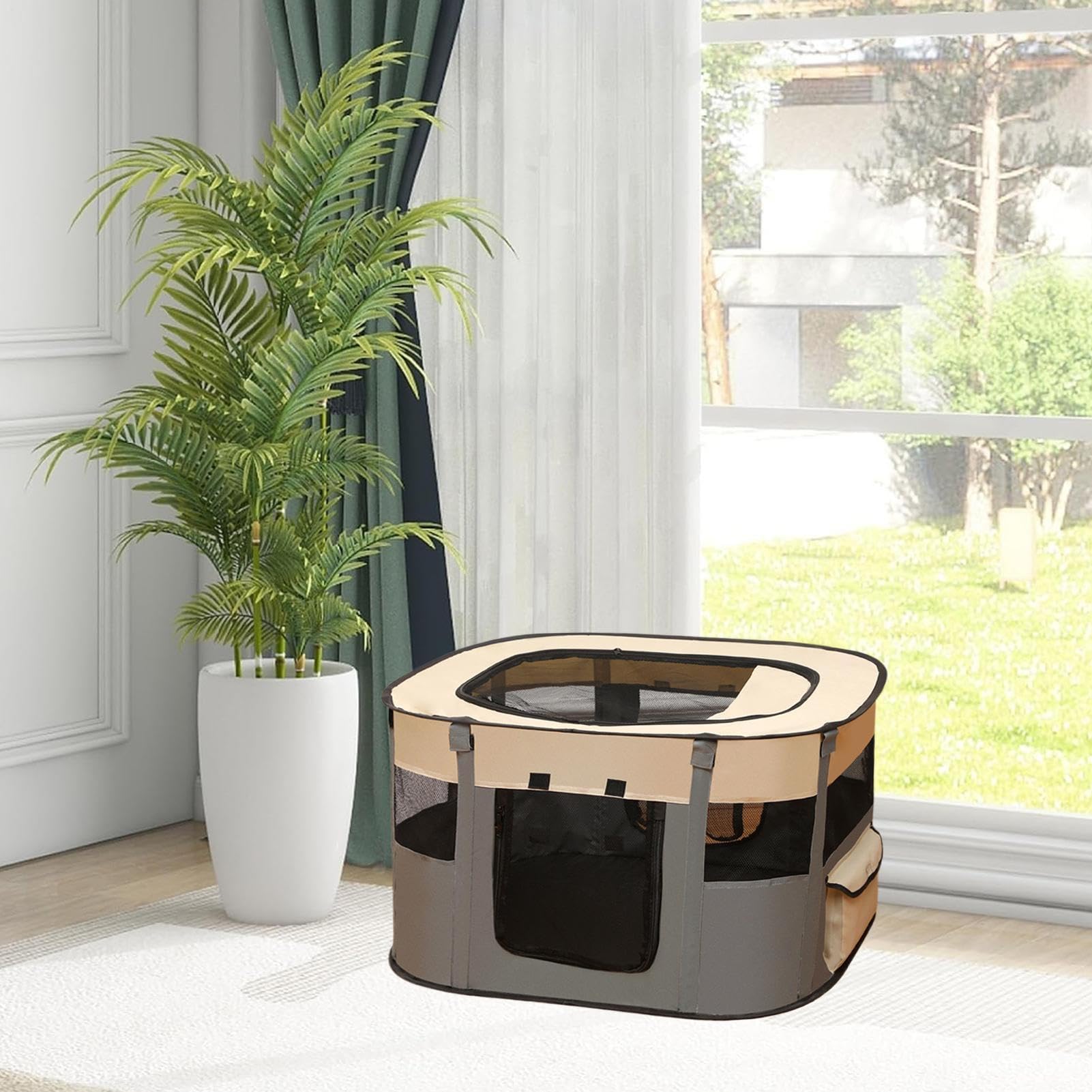 Tienda Perros Interior Casa Transpirable para Mascotas con Cama | Tienda Jaula Cama Para Gatitos Y Cachorros Para Cachorro Gatito Mediano Grande Exterior Hogar Piso Balcón Transportín