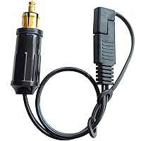 Vista 1 de Conector de enchufe SAE a DIN, adaptador de cable de extensión para motocicleta - 18AWG