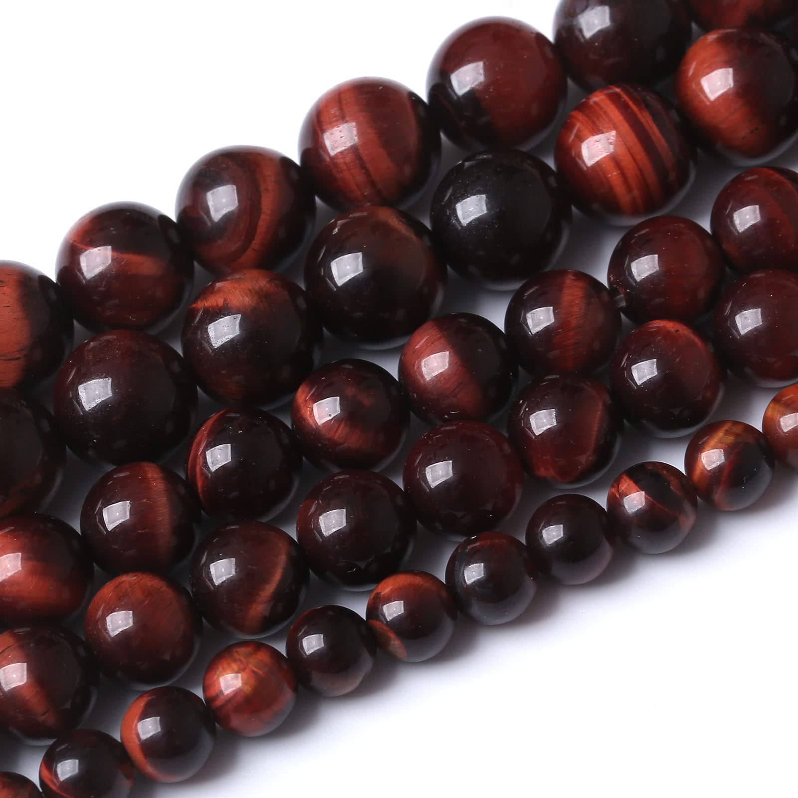 Diablo Organics Red Tiger's Eye Concave Stone Eyelets (00 gauge - 1 inch) main image 0