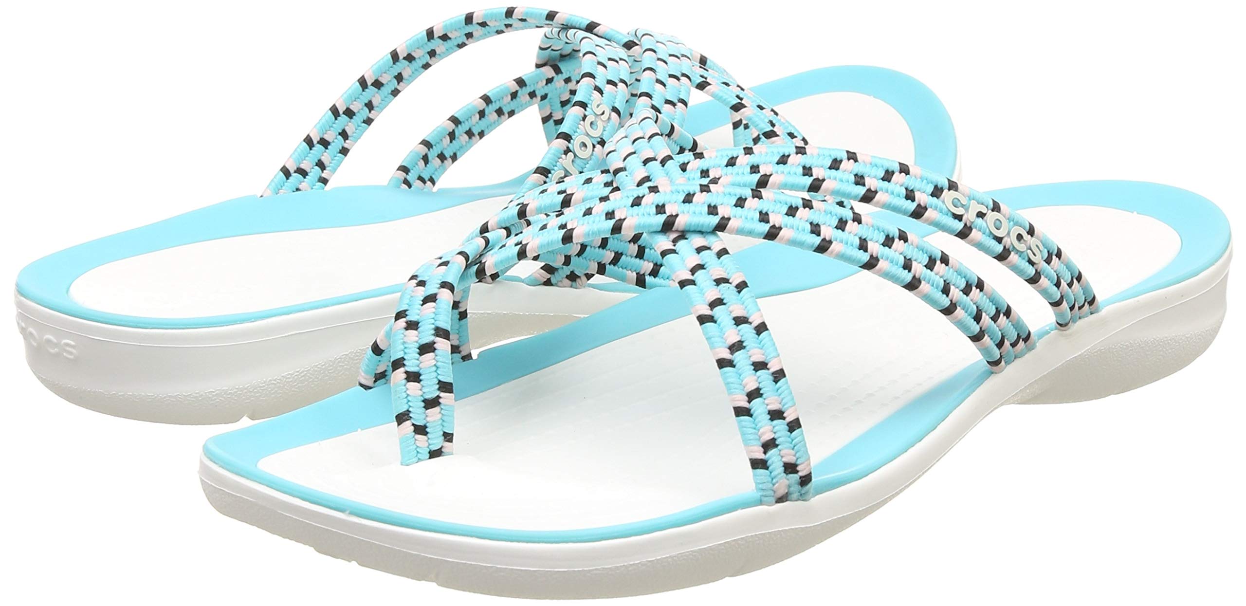 crocs swiftwater braided web flip