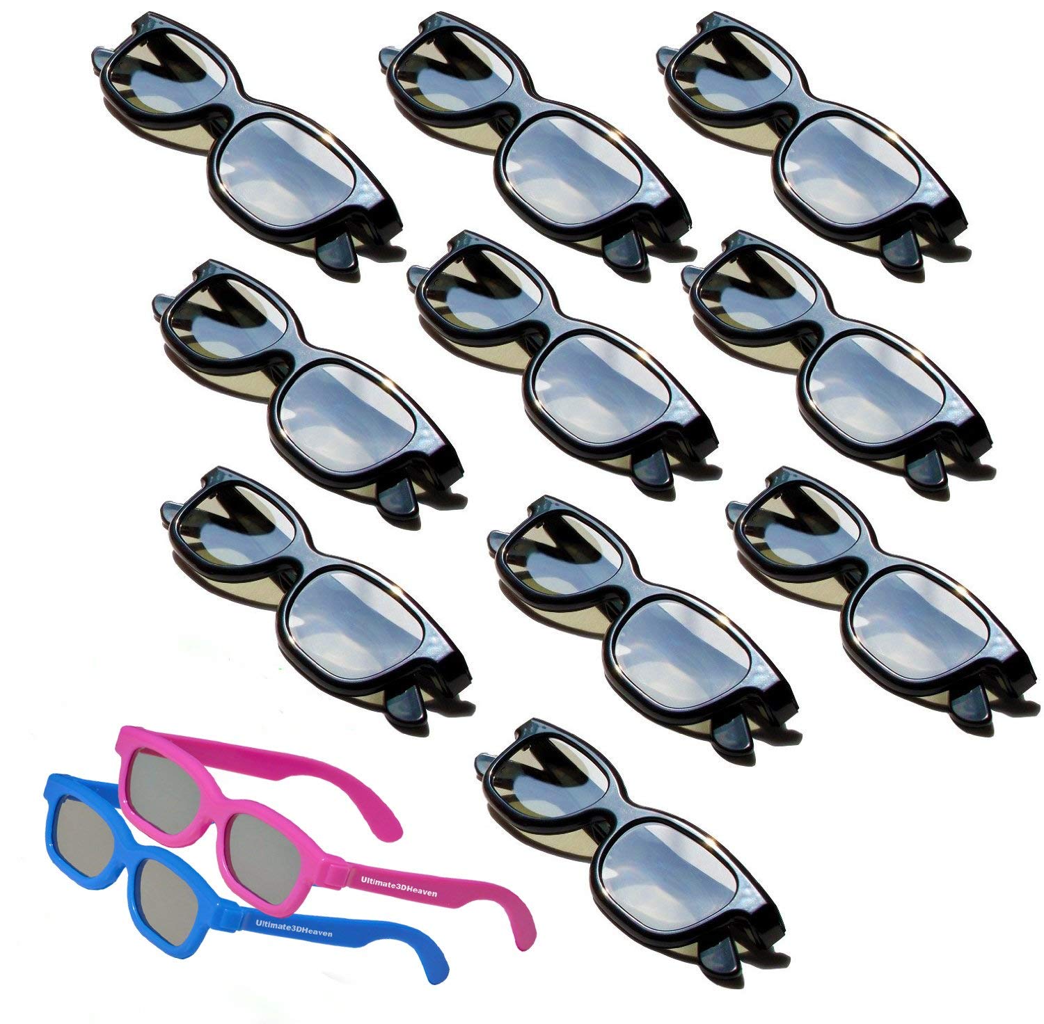 OFFICIAL Adult Passive Polarized 3D Glasses Pack