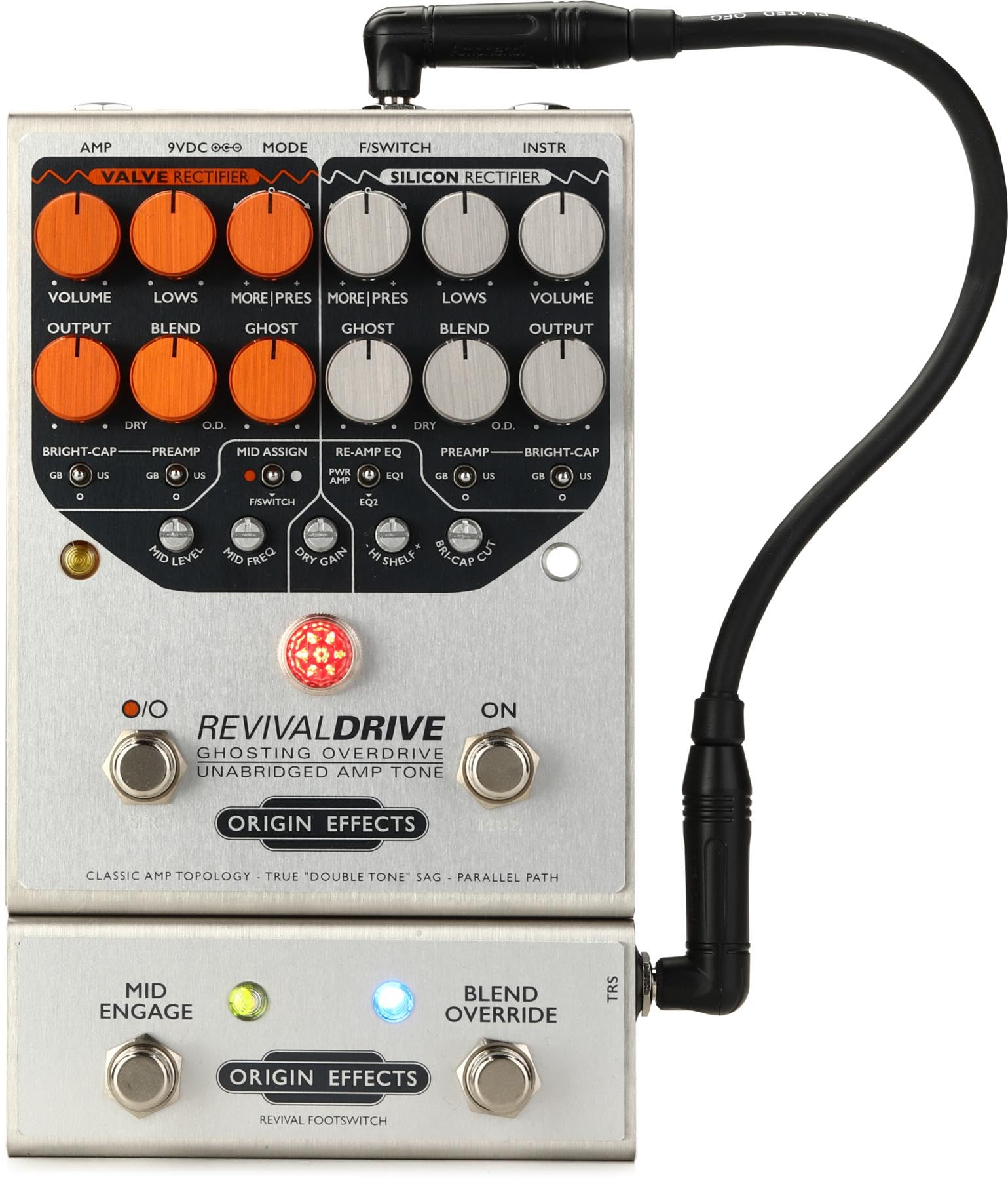 Origin EffectsRevivalDRIVE Overdrive Pedal and Revival Footswitch Bundle
