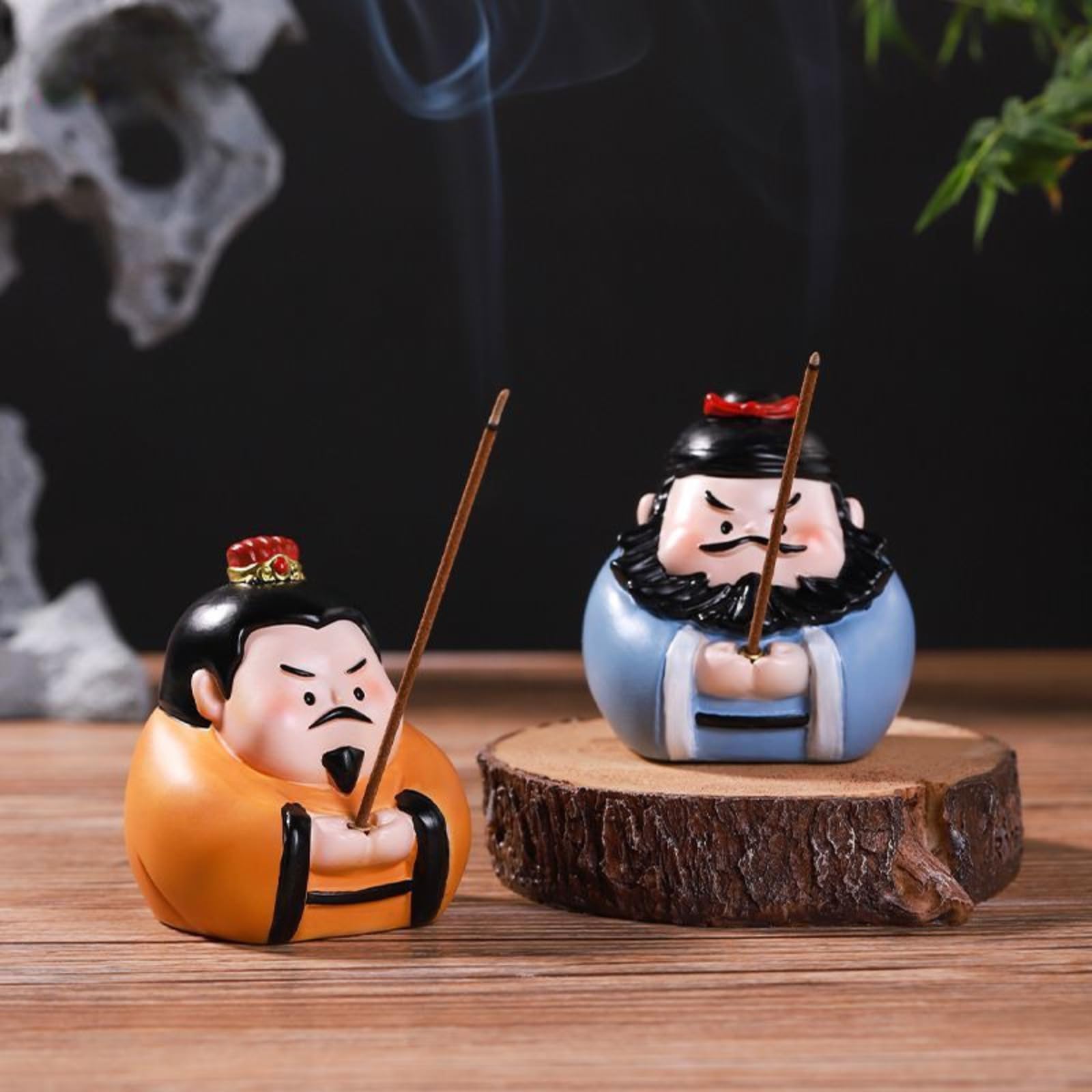 3 szt. Uchwyt na kadzidełka z żywicy, 6,5 cm, ozdoba Zen Spirit