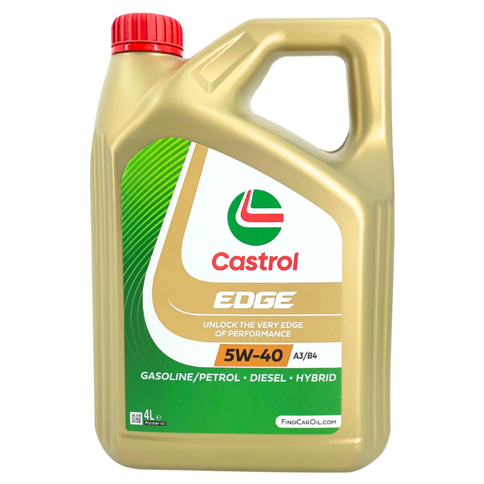 CASTROL Aceite de motor 5W-40 EDGE Aceite completamente sintético ACEA A3/B4 API SP A3/B4 4L Compatible con VW Polo V Hatchback 6R1, 6C1 up! Hatchback 121, 122, BL1, BL2, BL3, 123, TOYOTA, SKODA