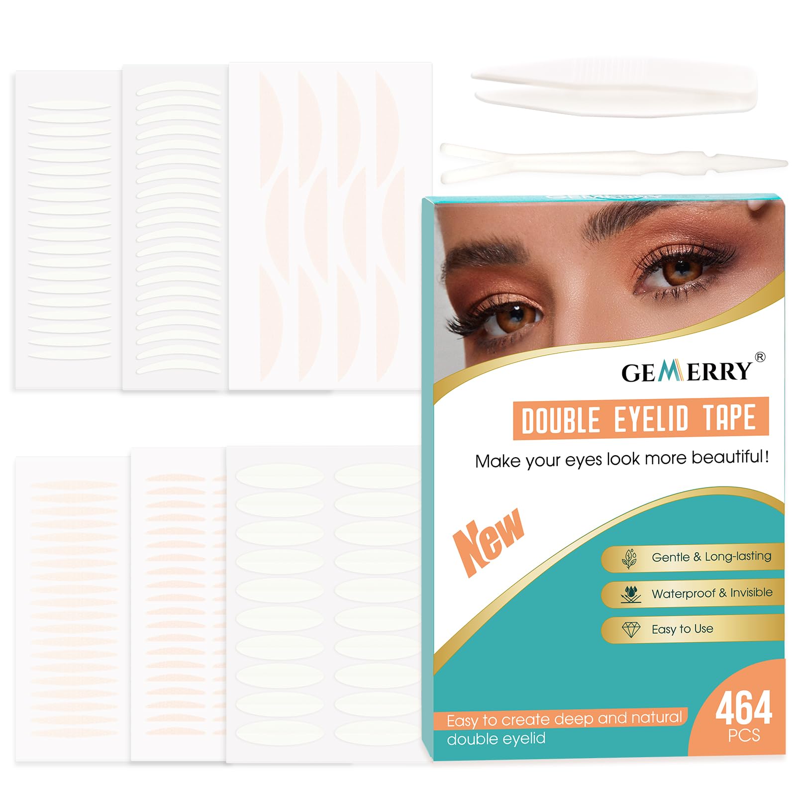 Kit De Extensión De Pestañas Postizas Individuales DIY con 240 PCS 8-16mm Pestañas Pelo a Pelo y Pegamento Pinzas Gemerry (30+40D) — view 17