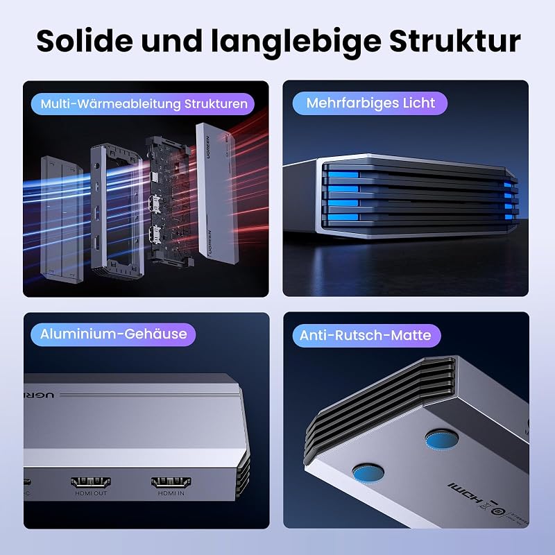UGREEN HDMI Videó Rögzítő Kártya USB 3.0 4K60Hz PS5 Switch Streaming