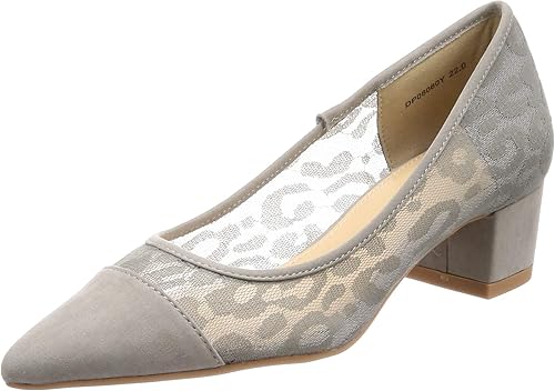 Amazon ランダ パンプス シースルードットポインテッドトゥパンプス レディース Dp グレー 23 Cm 2e Randa ランダ パンプス