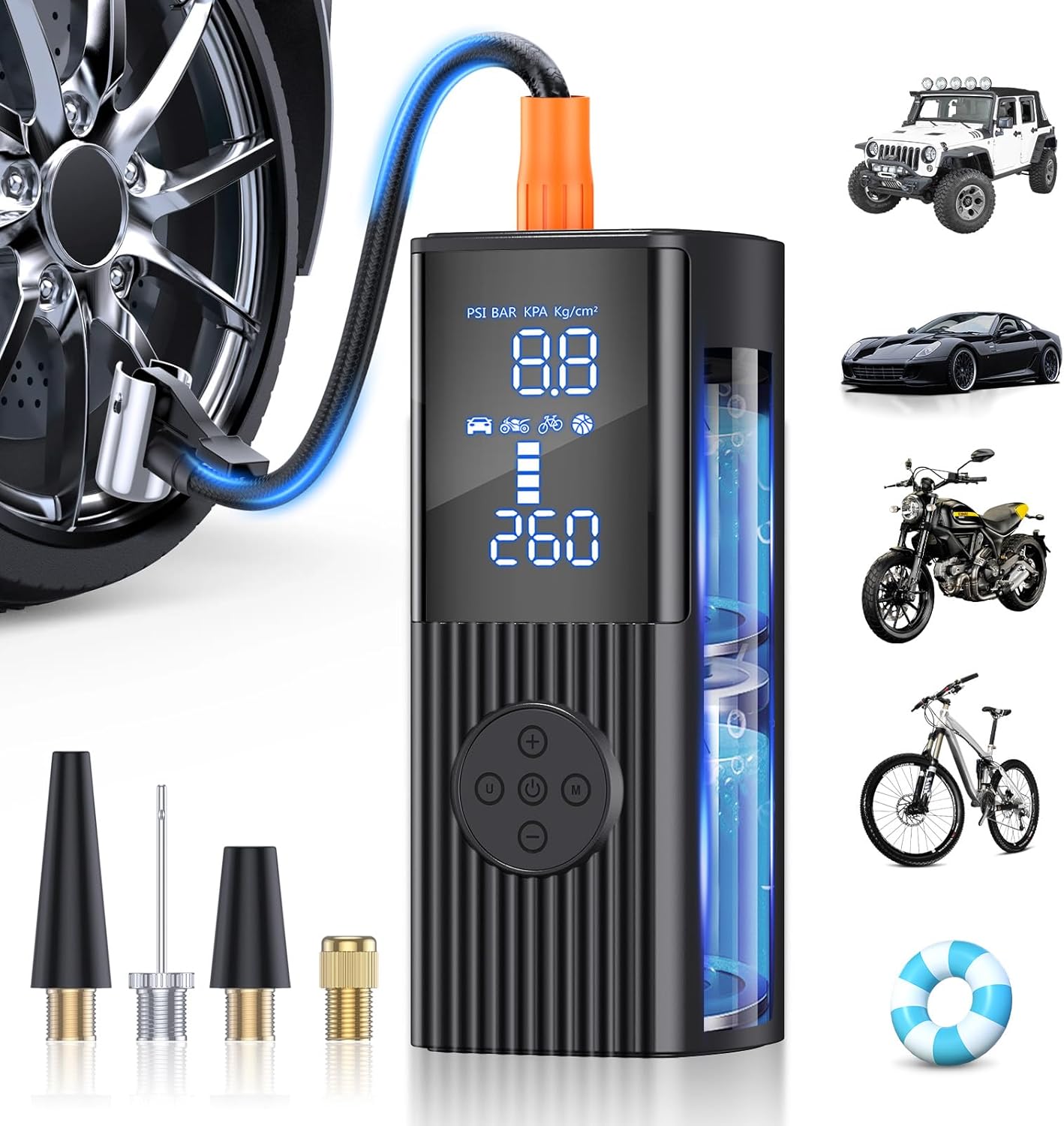 Hafuloky Tire Inflator Portable Air Compressor