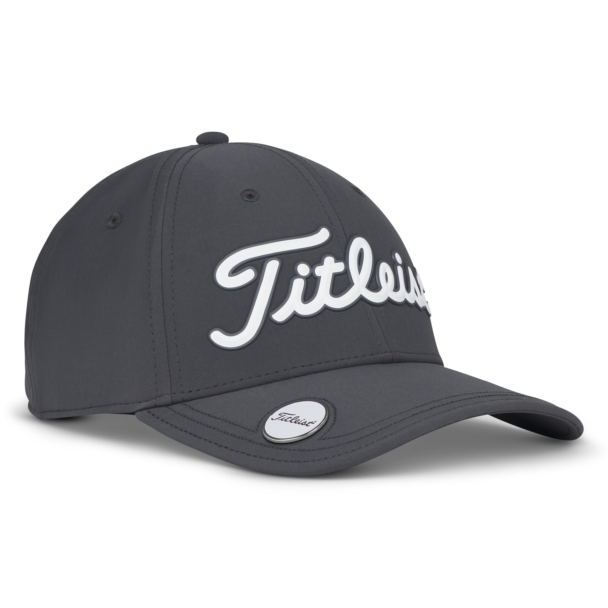 Titleist Men's Standard Players Ball Marker Golf Hat, Charcoal/White
