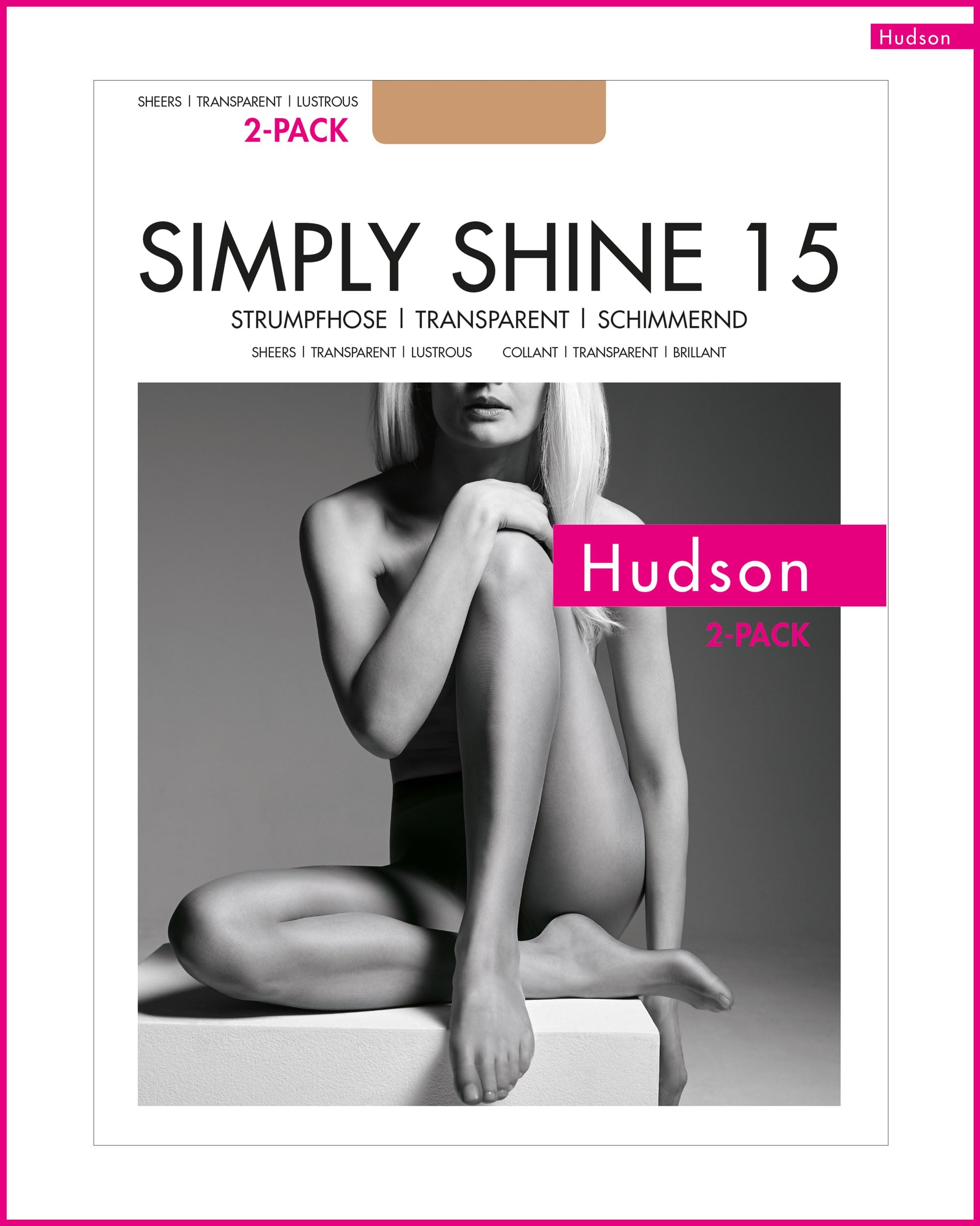 Hudson Rajstopy Kobiety Simply Shine 15 2-pak Sh (2 w zestawie)