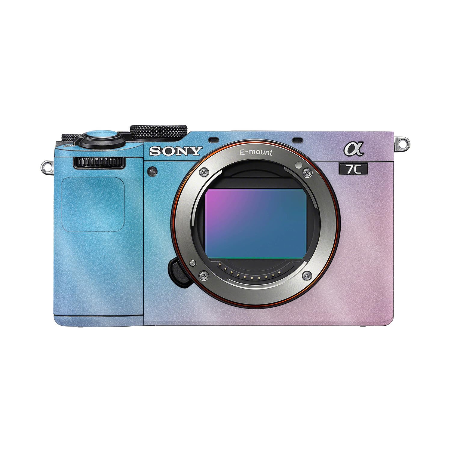 Glossy Glitter Camera Skin Compatible with Sony A7C Mark II (2023) - Royal Haze - Premium 3M Vinyl Protective Wrap Decal Cover - Easy to Apply | Crafted in the USA by MightySkins