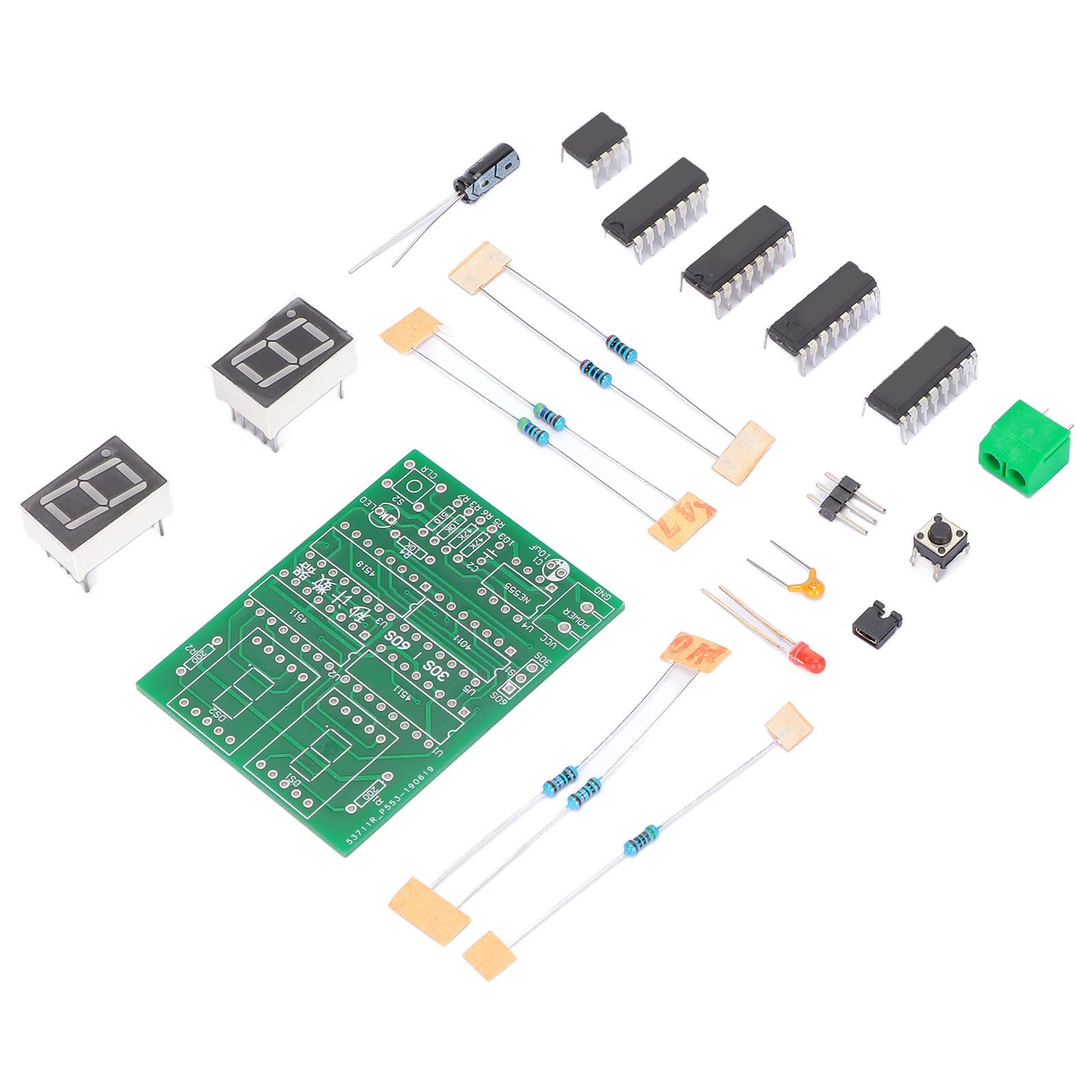 30‑60s Counter Module Kit, Digital Simple Stopwatch Soldering Practice-image-5