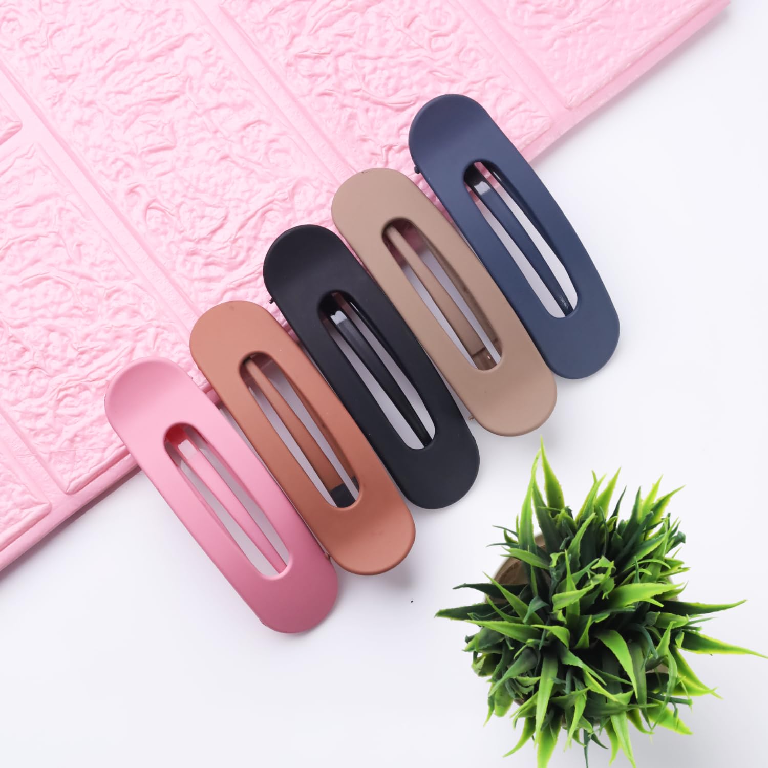 ANNA CREATIONS Korean Large Flat Matte Hair Claw Clips for Thick Hair Premium Strong Hold Long Thin Thick Hair Clips Fashion Big Hairclip Hair Accessories Clutches Women and Girls 5 Pcs (Duck Bill) - Image 6 thumbnail
